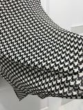 Y2K  Lauren by Ralph Lauren Non-Iron Shirt Size Medium  White Black Houndstooth