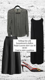 Y2K  Lauren by Ralph Lauren Non-Iron Shirt Size Medium  White Black Houndstooth