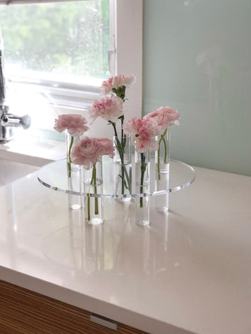 Display acrylic vase