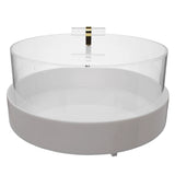 High rim acrylic cake dome