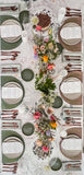 Arched leatherette placemats s/4